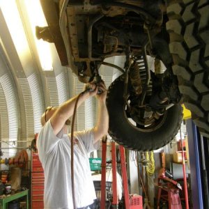 Me working on Jeep